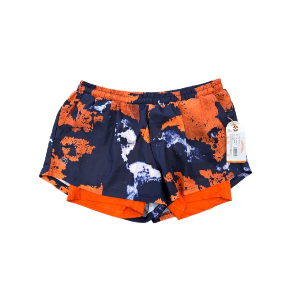 TRUE REVO Women's Orange and Blue Shorts